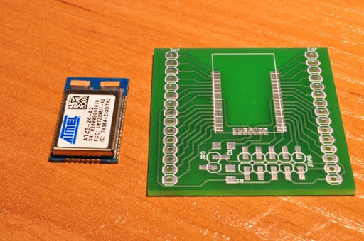 Zigbit module and breakout board